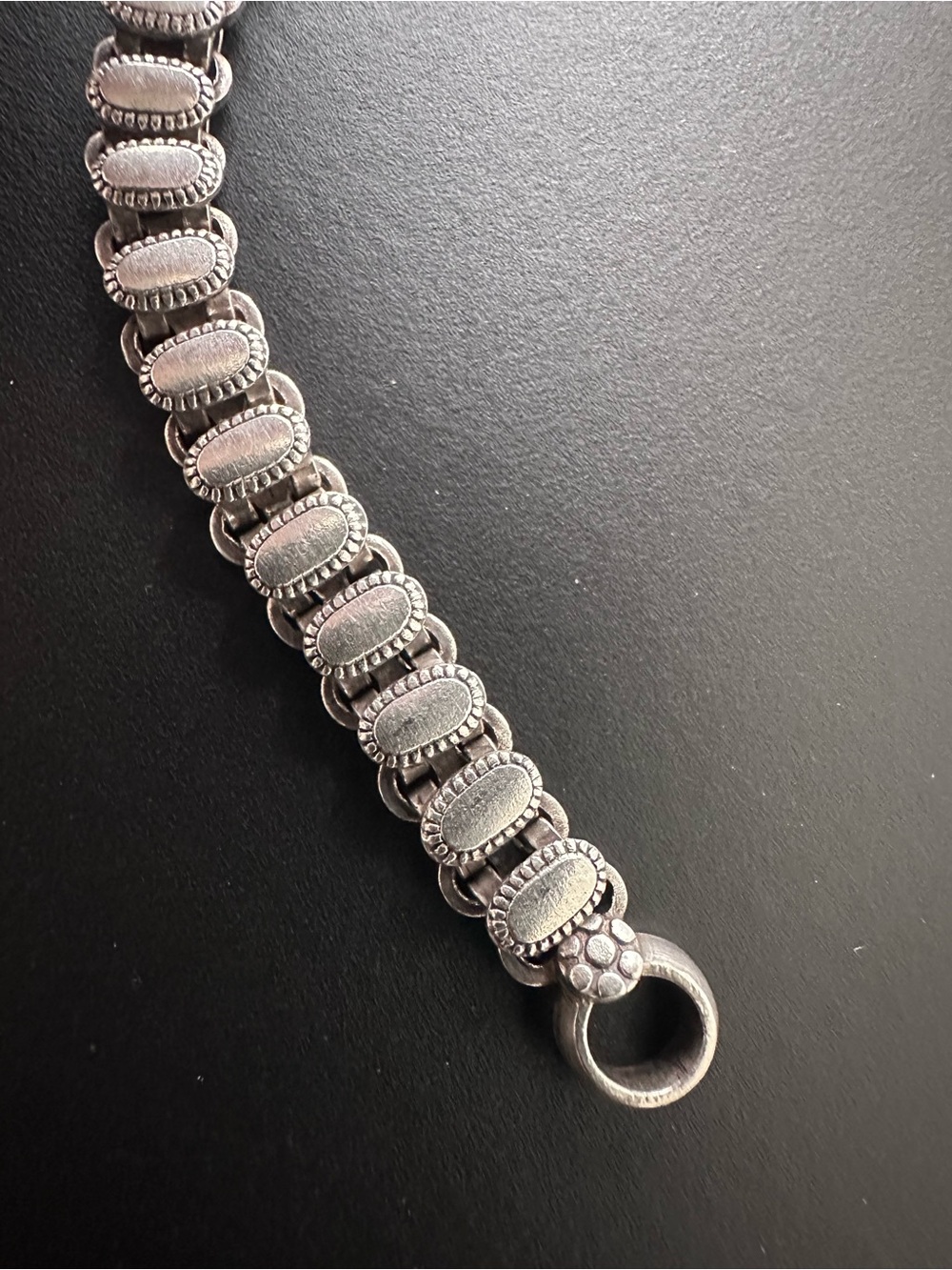 ANTIQUE STAMPED RAJASTHAN RARE BRACELET (HEAVY) HIGH GRADE COIN SILVER 800-900 - Picture 2 of 7